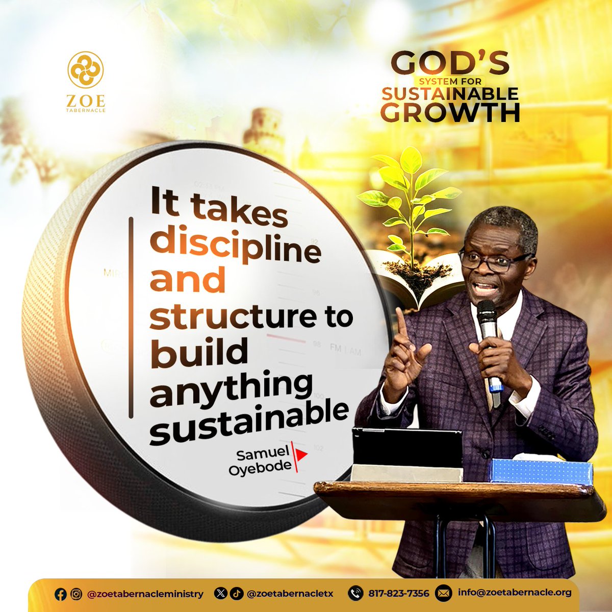 zoetabernacletx's tweet image. These quotes are highlights from last Sunday’s service. Pastor Sam Oyebode taught on God’s System for Sustainable Growth.
Which quote spoke to you most? Comment below, follow for more, and retweet to bless someone today.
#SundayServiceHighlights #PastorSamOyebode #ZoeTabernacle