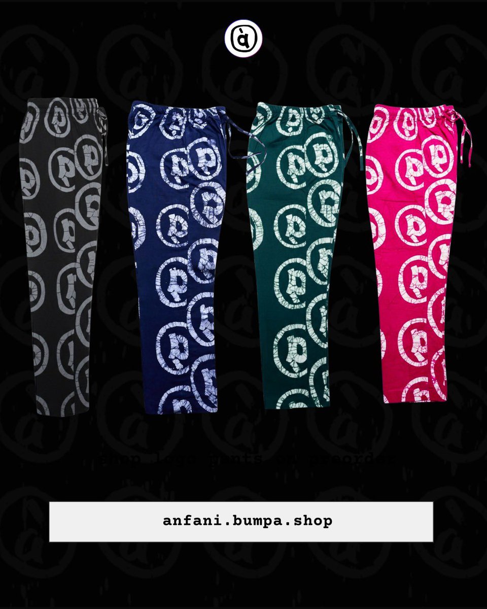 logo shorts and trousers are now available for preorder.
limited quantities only.
link in bio.

happy new year! 
with love from Lagos,
anfàní