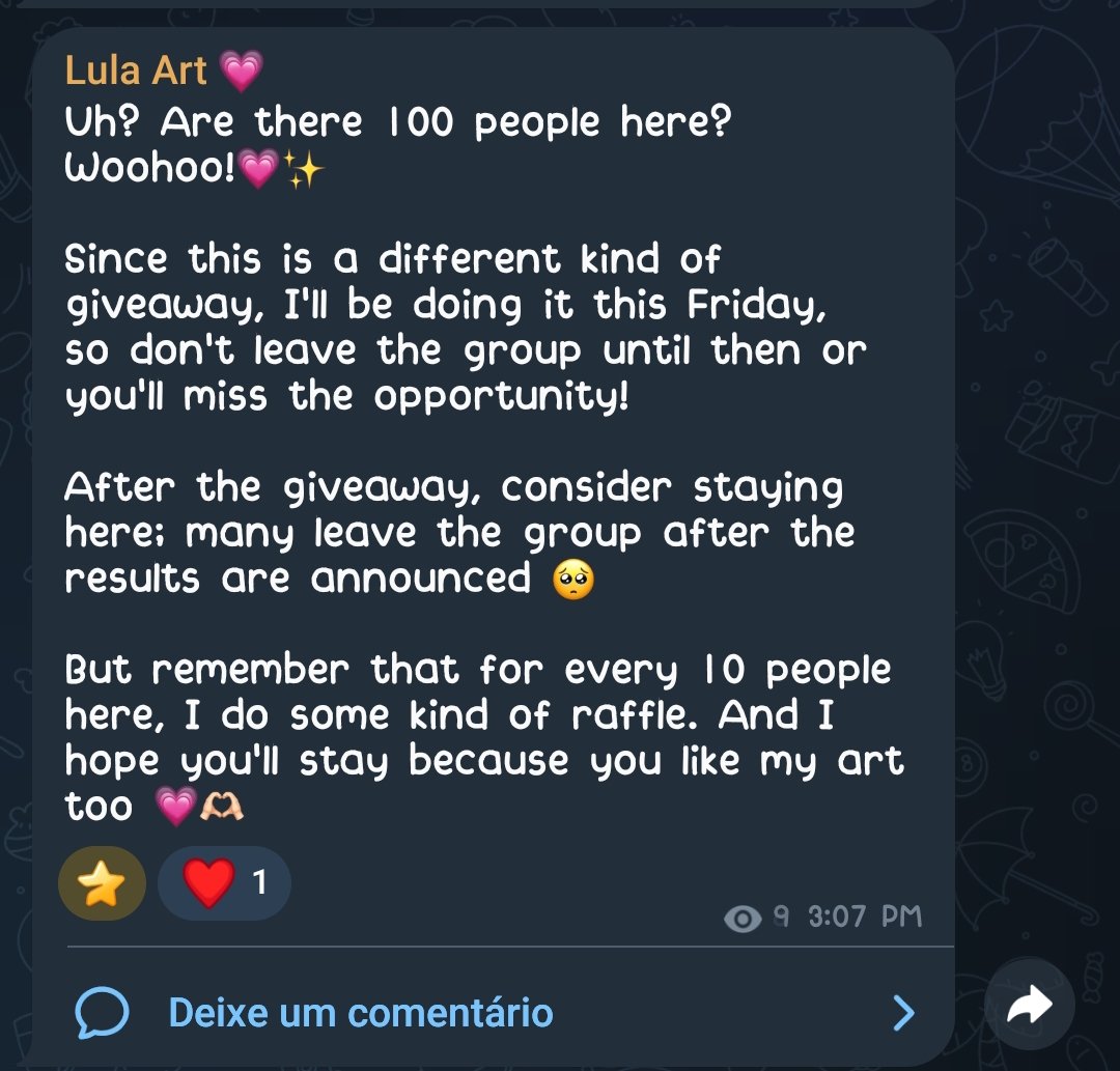 On Friday I'm going to raffle off a commission half-body rendering in my group, there's still time to participate!! Comment here if you want to join the group 💗🫶🏻