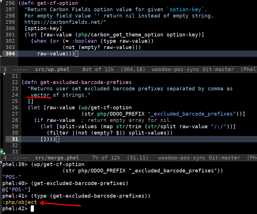 jasalt_'s tweet photo. @phel_lang A runtime check for vector type failed as the existing code started producing a lazy sequence (PHP object) after the upgrade. Solved by wrapping with `doall`.

Quality runtime validation error provided by https://t.co/PeVMh8HpVL https://t.co/S71X90D3IM