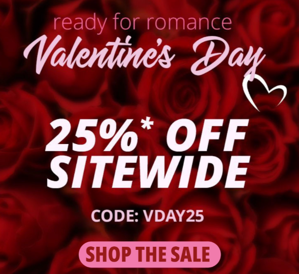 💗 With Valentine's Day around the corner, get ready for romance with 25% OFF SITEWIDE!

Just use code VDAY25 and indulge yourself and your lover!

+ Shop our Valentine's Day Gift Guide for 🔥 inspiration? 🔗 in bio! 😘

#sale #valentines #deals #valentinesday #couples