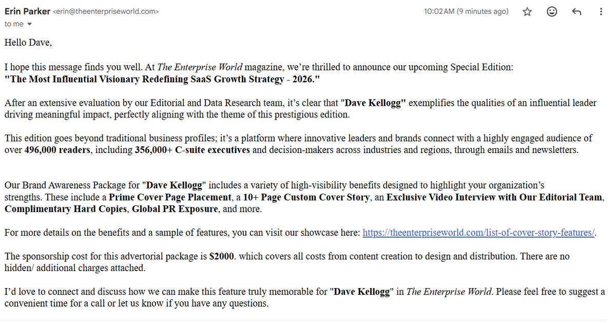 Dave Kellogg tweet media