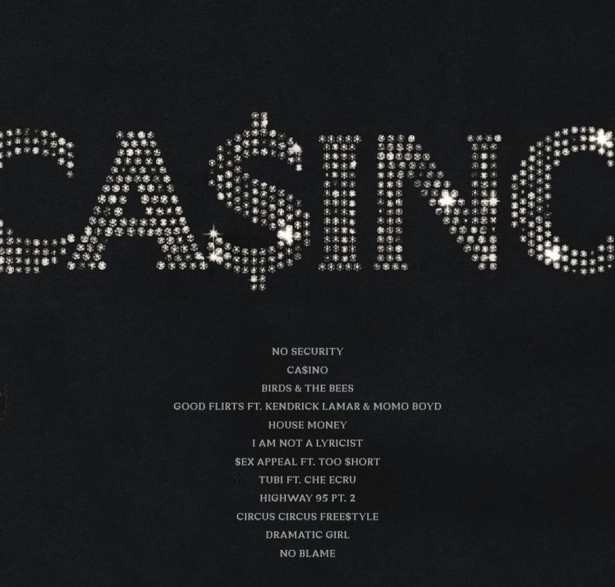 Ca$ino Track List 

Baby Keem
Kendrick Lamar 😳