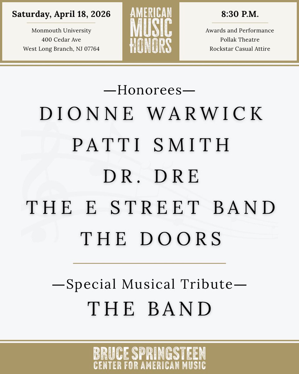 Bruce Springsteen Center tweet media