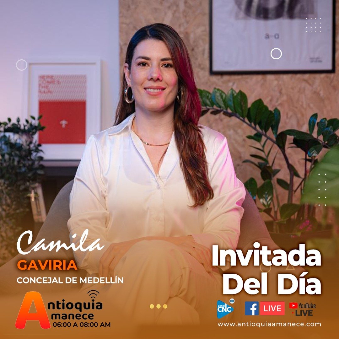 En Antioquia Amanece, abrimos espacio a las voces protagonistas. Decisiones, información, análisis, ideas y responsabilidades serán las planteadas por Camila Gaviria, concejala de Medellín, en nuestra emisión de mañana a las 6am. Conéctate a través de nuestras redes sociales.