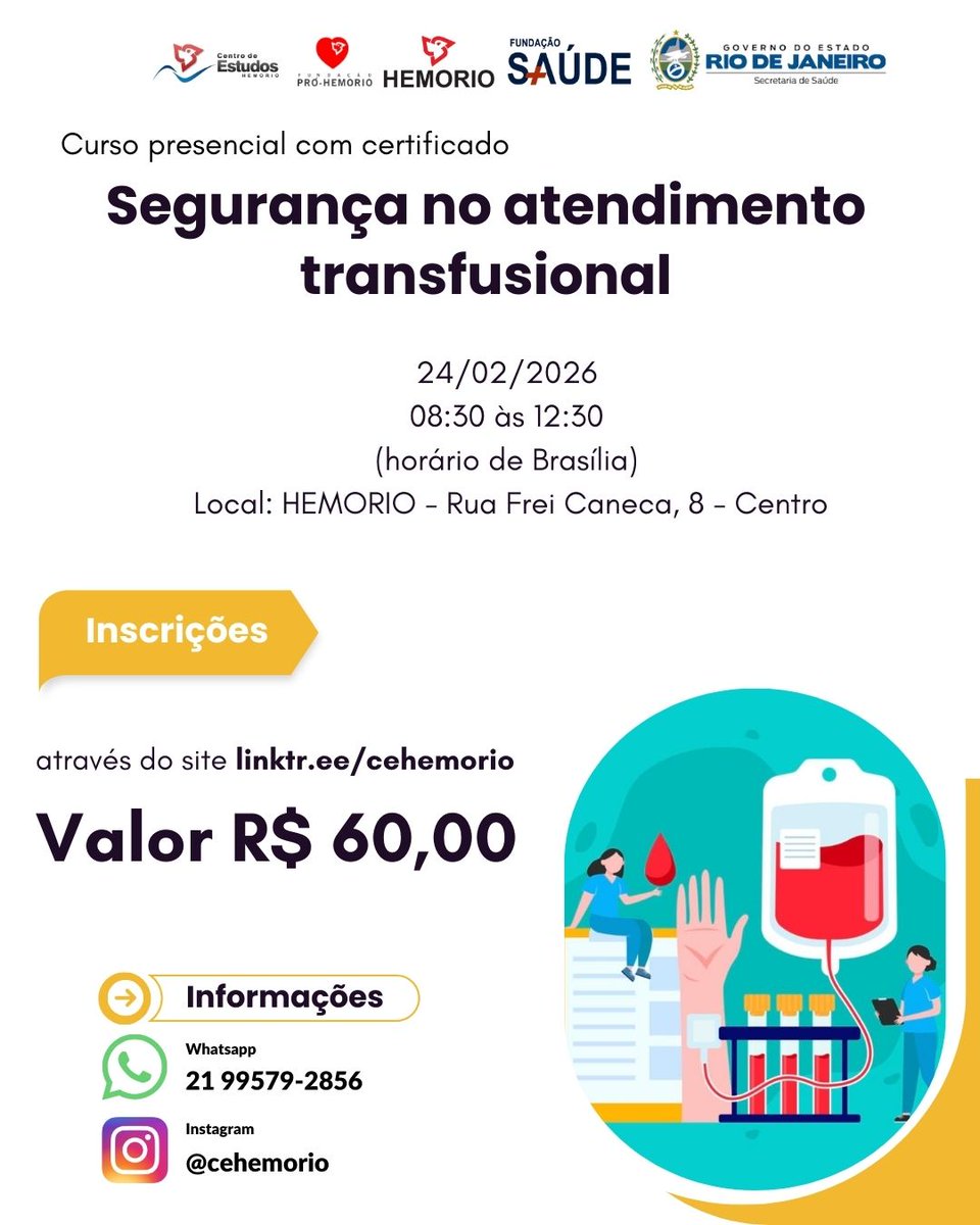 Centro de Estudos HEMORIO tweet media