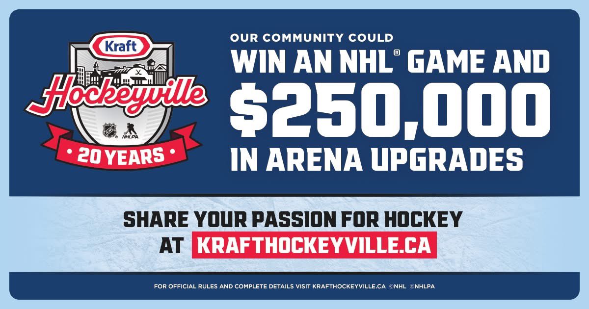 LET’S WIN THIS, WELLAND! 

We’re proud to announce that Welland’s own LIV Communities Arena has officially entered the Kraft Hockeyville 2026 competition

Share your stories, photos &amp; memories of why LIV Communities Arena matters to you:  hockeyville.kraftheinz.com/community/11ee…
