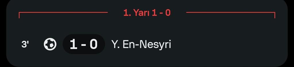 Fener1907_'s tweet photo. Yusuf En-Nesyri İlk Golünü Attı
#nesri https://t.co/PYi5vza9wq