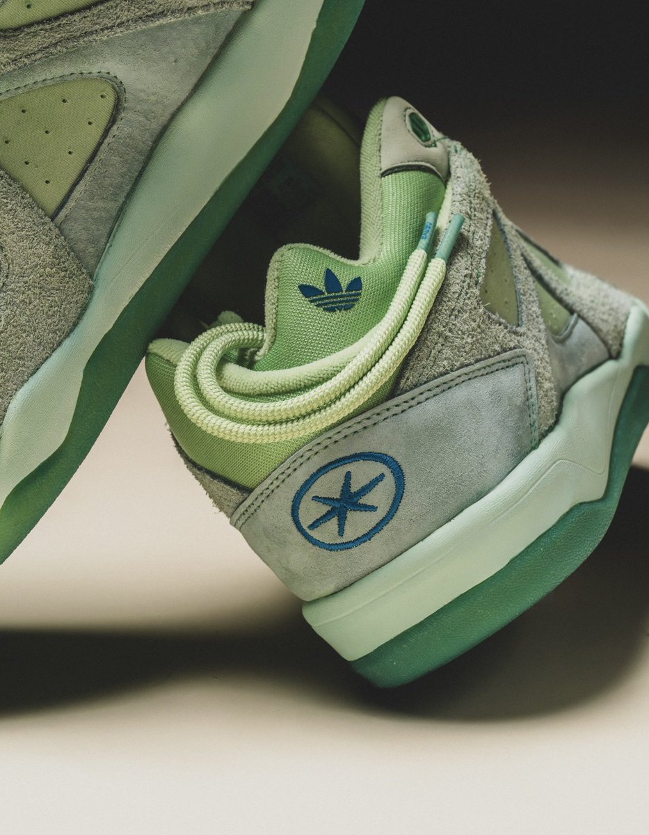 Bad Bunny’s adidas BadBo 1.0 dipped in Green Dye 🐸