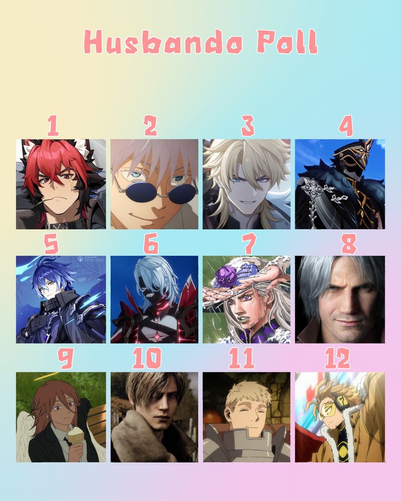 New husbando Poll!!!

Everyone can vote here!👇👇

patreon.com/posts/15042469…