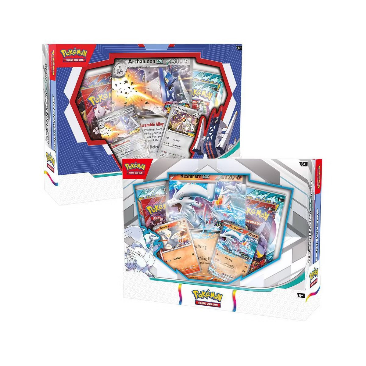 PokemonRestockr's tweet photo. Archaludon ex &amp; Reshiram ex $49.99 in stock at Target

4 packs of Surging Sparks and 4 packs of Twilight Masquerade!

https://t.co/2wXXmD8tKY

#PokemonTCG #Pokemon https://t.co/YJgrLsm5yK