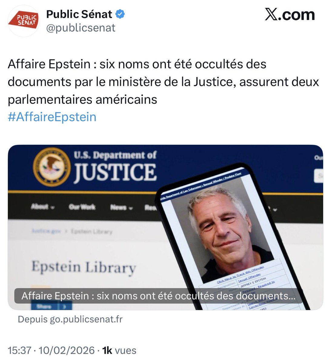 bembelly's tweet image. Je me demande si @YaelBRAUNPIVET connaît (ou pas ) les #noms des ces personnes « occultées[sic!] » dans le dossier #Epstein et, s’il ya des français🇫🇷 dans le tas…

Juste comme ça, pour savoir🤷🏽‍♂️

publicsenat.fr/actualites/int…