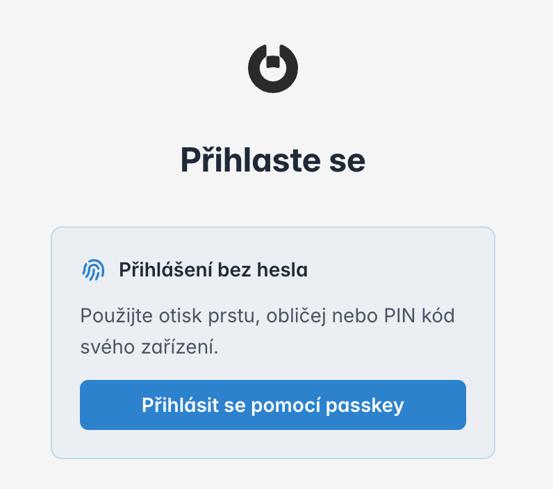 hostingBB's tweet photo. Do administrace Miniserveru jsme doplnili passkeys – bezpečnější přihlášení, které se navíc snadno používá. Klasická hesla jako fallback zatím zůstávají. https://t.co/6rc3mo0qry