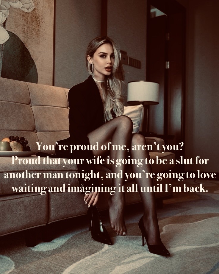 Very proud! #hotwife #cuckold