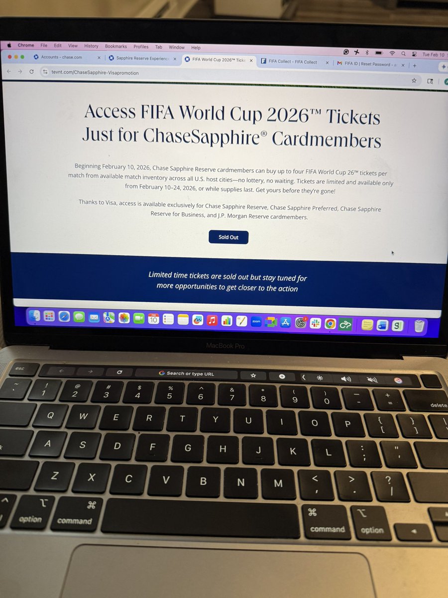 accessed the site right at 12pm
in queue for 20 min
site reverts back to home page
joins queue again x 10
tickets sold out 

thanks <a href="/Chase/">Chase</a> 🙃