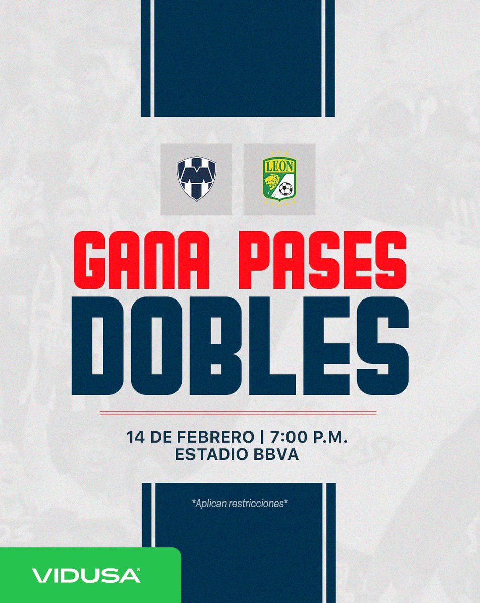 Este día del amor, VIDUSA te invita al estadio🇫🇮🤩

Sigue los pasos para participar por un pase doble

📲 Sigue la cuenta 
<a href="/vidusacasas/">VIDUSA</a>
👍 Da like a este tweet 
🔁 RT 
👥 Menciona a un amigo

El ganador se dará a conocer el 13 de febrero.

*Aplican restricciones