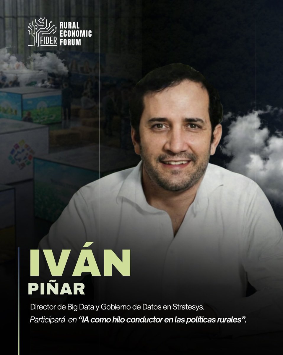fiderforum's tweet photo. La inteligencia artificial está redefiniendo la planificación del territorio. En FIDER, Iván Piñar participará en la sesión sobre el papel de la IA en las políticas rurales.
🎟️ Entradas: https://t.co/tT6FY0c4Id
📍 Sevilla | 12–13 feb 2026
#FIDER2026 https://t.co/XMJYXyvpFC