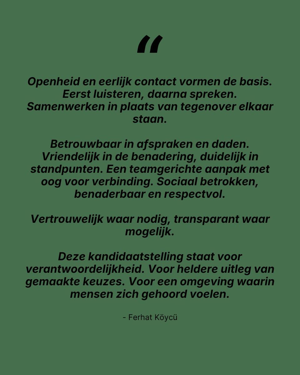 D66_Oss's tweet photo. D66 Oss stelt je graag voor aan Ferhat Köycü, kandidaat 15. "Openheid en eerlijk contact vormen de basis.
Eerst luisteren, daarna spreken. Samenwerken in plaats van tegenover elkaar staan.

Betrouwbaar in afspraken en daden. Vriendelijk in de benadering, duidelijk [...]" https://t.co/D6iL67sdSW