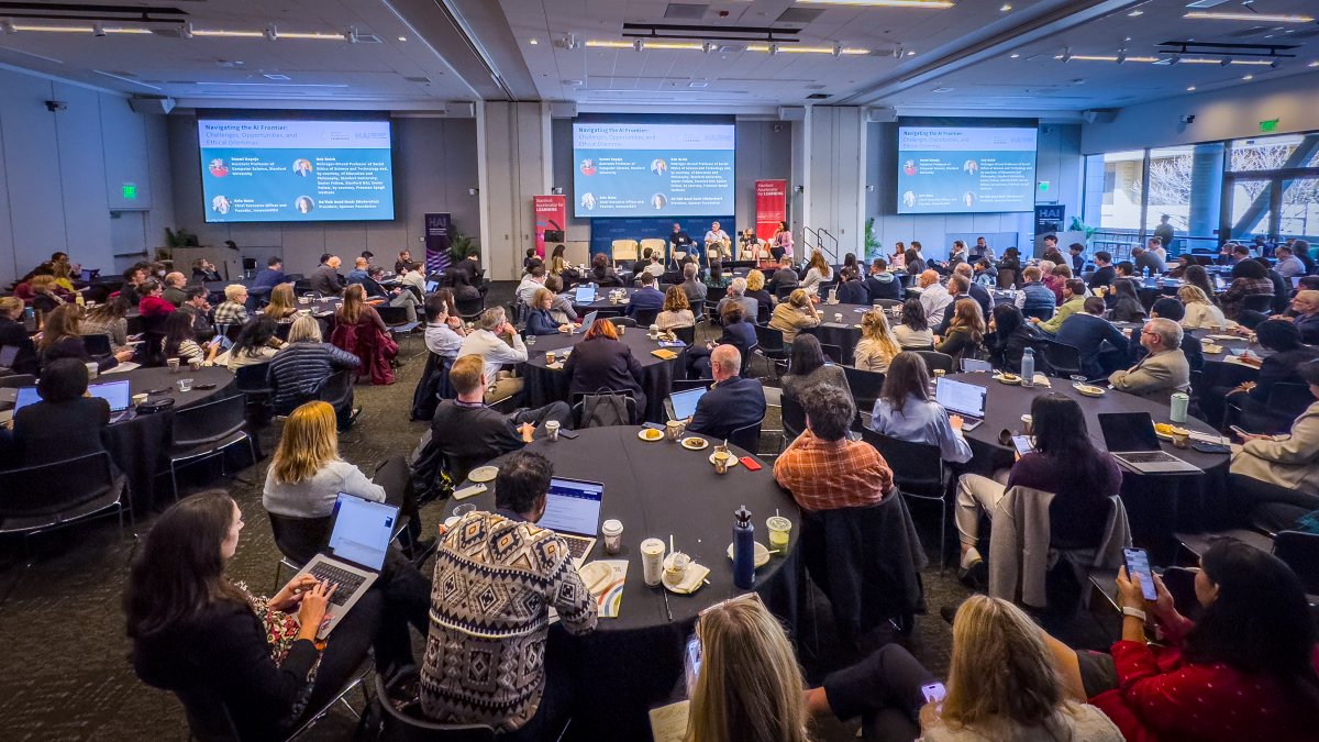 StanfordHAI's tweet photo. AI is advancing faster than our learning systems, raising urgent questions about creativity, critical thinking, and what it truly means to learn. We're going live tomorrow to navigate these critical conversations at the AI+Education Summit. Register now: https://t.co/HrZBgHrrjt https://t.co/426cHtdagI