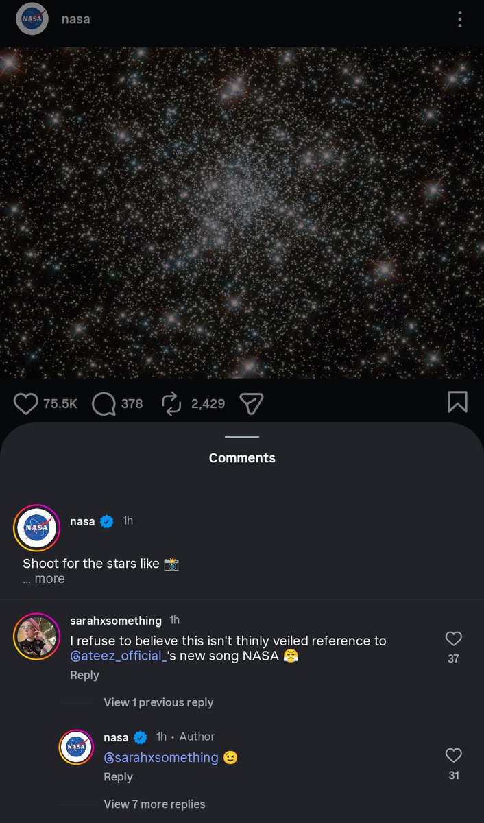 NOT NASA ACTUALLY REFERENCING ATEEZ