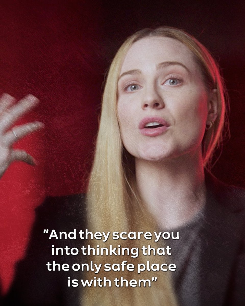 narcsplaybook's tweet photo. Many survivors say the hardest part wasn’t leaving — it was realizing how reality had been turned inside out.

In the new documentary, 
Narcissist Playbook, Evan Rachel Wood opens up about narcissistic abuse.  
Watch the trailer:
https://t.co/auDkLmgUjB
#narcissisticabuse https://t.co/ENUazjvdLp