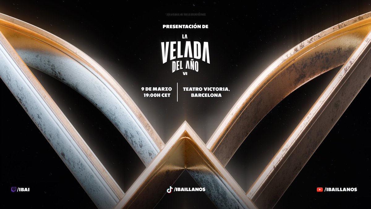 ¡Vuelve 🥊La Velada Del Año🥊!

Conoce todos los detalles en el directo de <a href="/IbaiLlanos/">Ibai</a> el 9 de marzo en cualquiera de sus plataformas.
También puedes vivirlo con nosotros desde el teatro Victoria en Barcelona.