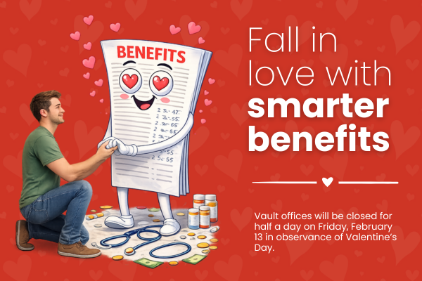 Looking for a long-term relationship with your benefits partner?

💵  Transparent pricing?
🏦  Proven savings?
🛡️  Total protection?

For long-term success, choose <a href="/allthingsvault/">VAULT Strategies</a>.

#benefits #insurance #employers #brokers #protection #pricing #healthcare