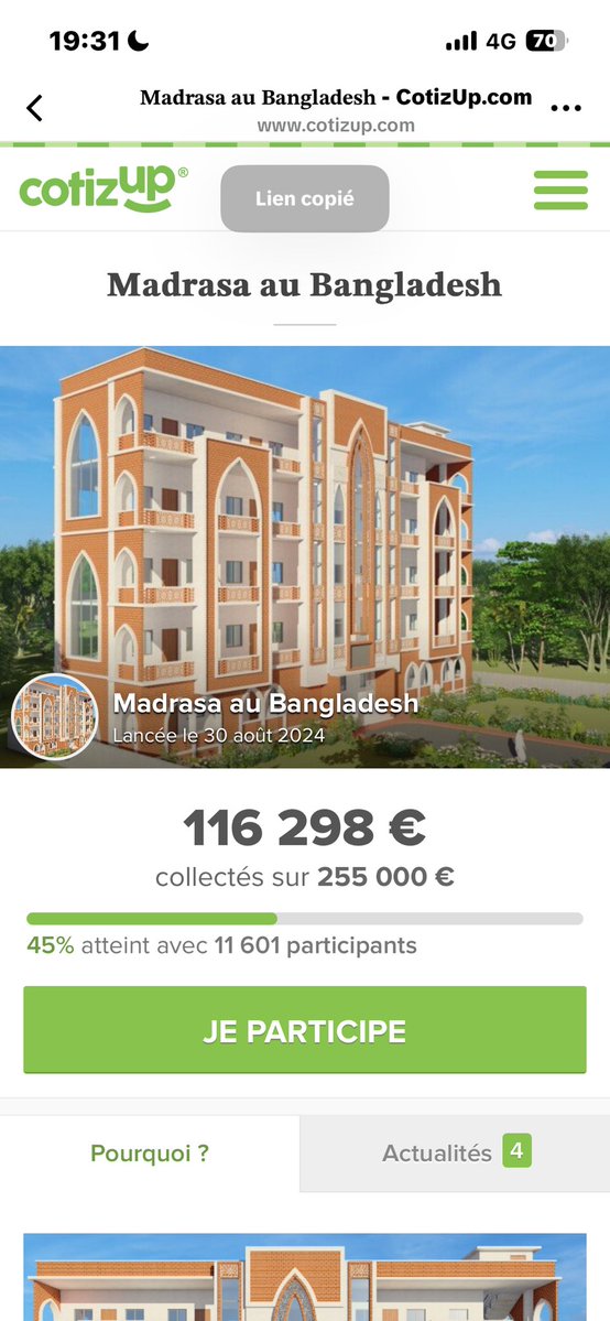 NvFati_'s tweet image. salam ls gars c le lien d’une cagnotte pr aider ds frr a racheter la salle ou il prie (n’hésitez pas a donner ou a partagé qu الله vous récompense)
cotizup.com/madrasa-bangla…