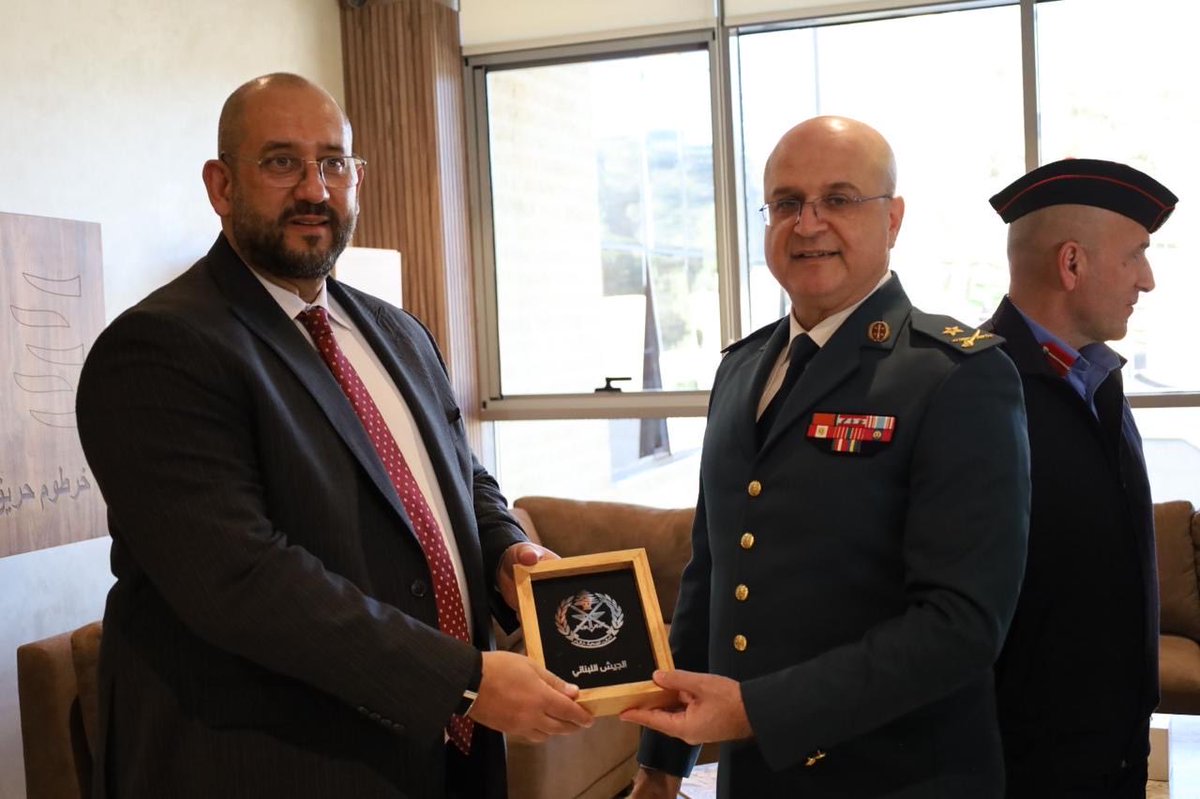 Glad to meet Brigadier Elias Aad, Head of Lebanon’s Border Control Committee , to reinforce cooperation and follow up on IOM’s support to border management initiatives in Lebanon. <a href="/LebarmyOfficial/">الجيش اللبناني</a>