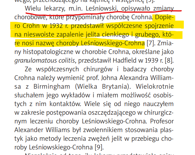 <a href="/GJasienska/">Grazyna Jasienska 🇪🇺 🇵🇱🇺🇦</a> <a href="/KarolinaZioloP/">Karolina Zioło-Pużuk</a> Leśniowski opisał po raz pierwszy w 1904, pod zaborami, Crohn dokładniejszego opisu w 1932, ja wiem, że to fajna anegdota na X ale bez zadnego merytorycznego znaczenia dla dzisiejszej dyskusji
pubmed.ncbi.nlm.nih.gov/15075474/