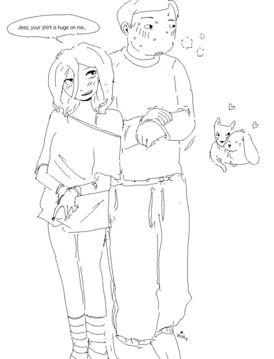 what theyd wear to bed #ClinicalTrialgame #ClinicalTrialFanart