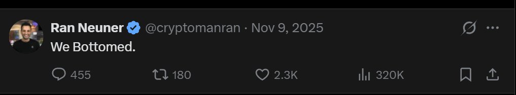 andrei_kiba's tweet photo. @cryptomanran Because you tricked people into trading and holding against the trend with your "To the moon" meme tweets @cryptomanran .  @Roman_Trading  was right when he said you're a joke. https://t.co/Y6bqUa4C05