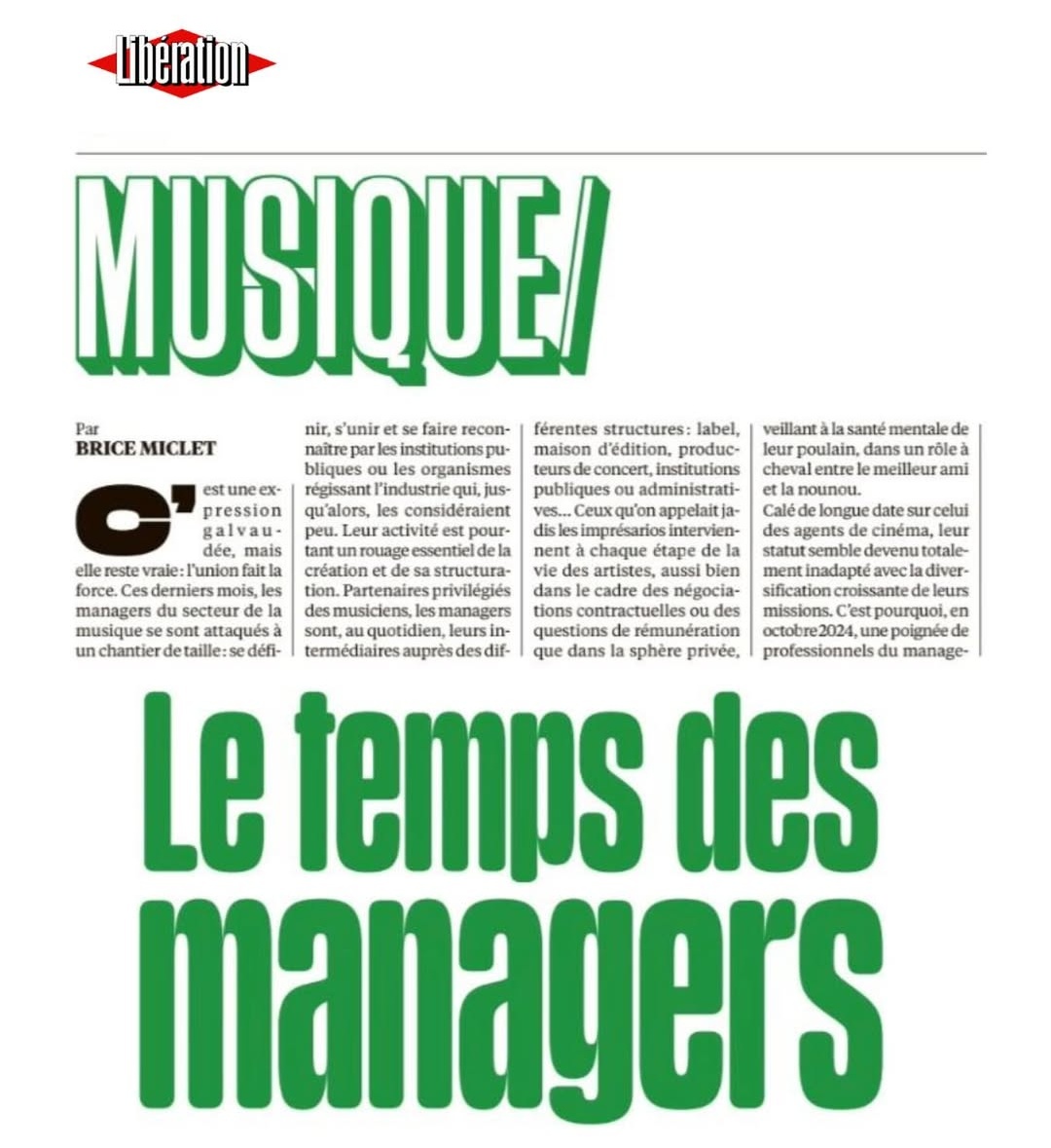 philippepoustis's tweet image. Industries culturelles et créatives ✨ ​Derrière un #artiste, il y a très souvent un stratège, un bâtisseur, un #manager au travail ✨ Vision stratégique, réseau, rigueur, soutien... cette collaboration est une clé précieuse pour se développer ou durer. #ICC #MusicBusiness #uman