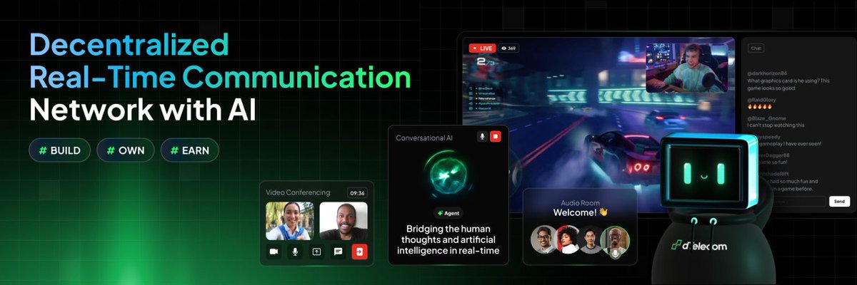 ELORD_'s tweet photo. Guys?😎
imagine calls, video chats &amp; AI apps fully on-chain all made possible @dtelecom .
dTelecom is backed by Solana, Google &amp; peaq, with 50K+ users &amp; $2.6M airdrop currently live . https://t.co/YwVbifTMOf