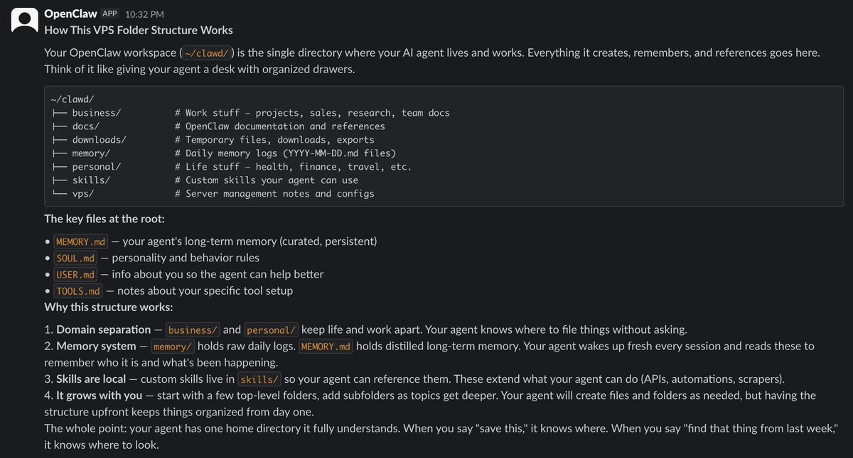Openclaw File Structure your OpenClaw needs a folder structure it can make it 10x more powerful ...