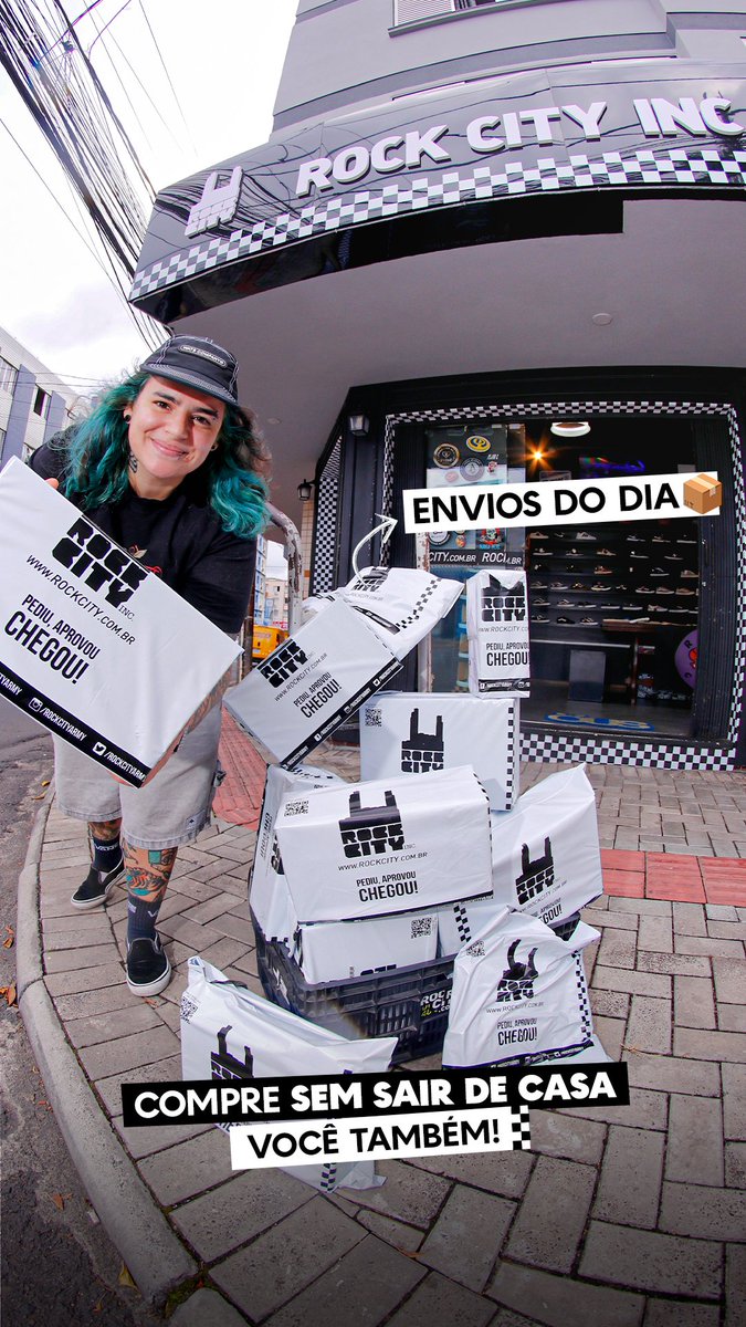 RockCityArmy's tweet photo. 📦🔥 Envios do dia saindo da Rock City

Pediu, aprovou… chegou.
Aqui o corre não para — pedidos sendo despachados pra todo o Brasil. 🛹⚡
Quer receber o seu também?
Compra sem sair de casa em https://t.co/o7QDeP9c5S

#enviosrockcity #streetwearbr #skateshopbr #rockcity https://t.co/bajdEL2sGg