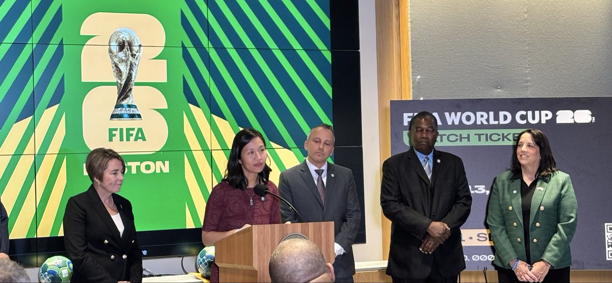 kellygarrity3's tweet image. Boston Mayor Michelle Wu announces that Massachusetts’ World Cup fan fest events will be held at City Hall plaza this summer. #bospoli