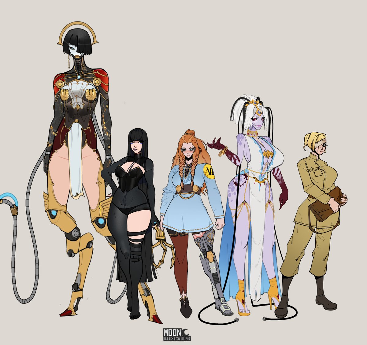 Added Maia and Denise to the bunch 
Maia (Custodes) 
Liz (Night Lords) 
Helle (Space Wolves) 
Venessa (World Eaters) 
Denise (Astra Militarum)
You have a fav?