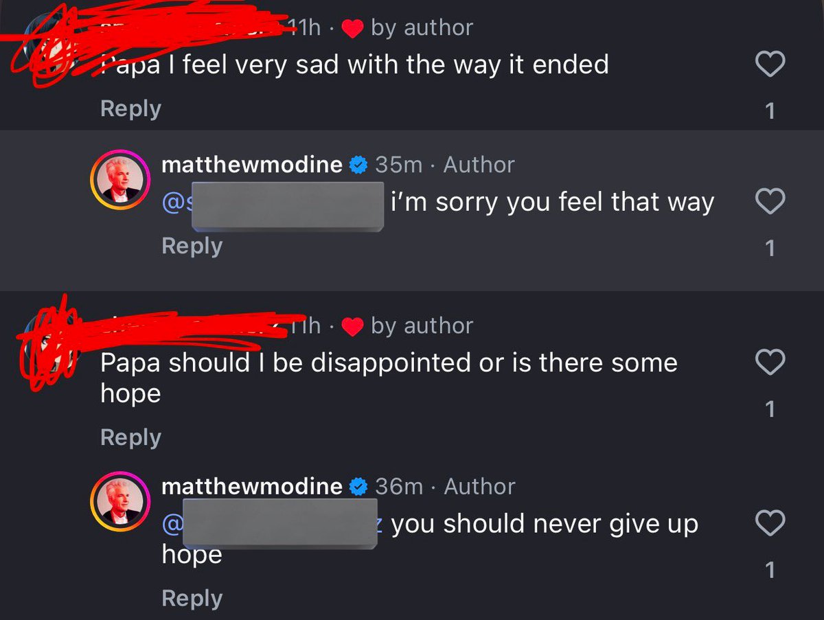 Amphibiaaccount's tweet image. PAPA REPLIED TO ME ON MY INSTA??? #strangerthings5 #conformitygate #lovewinsgate