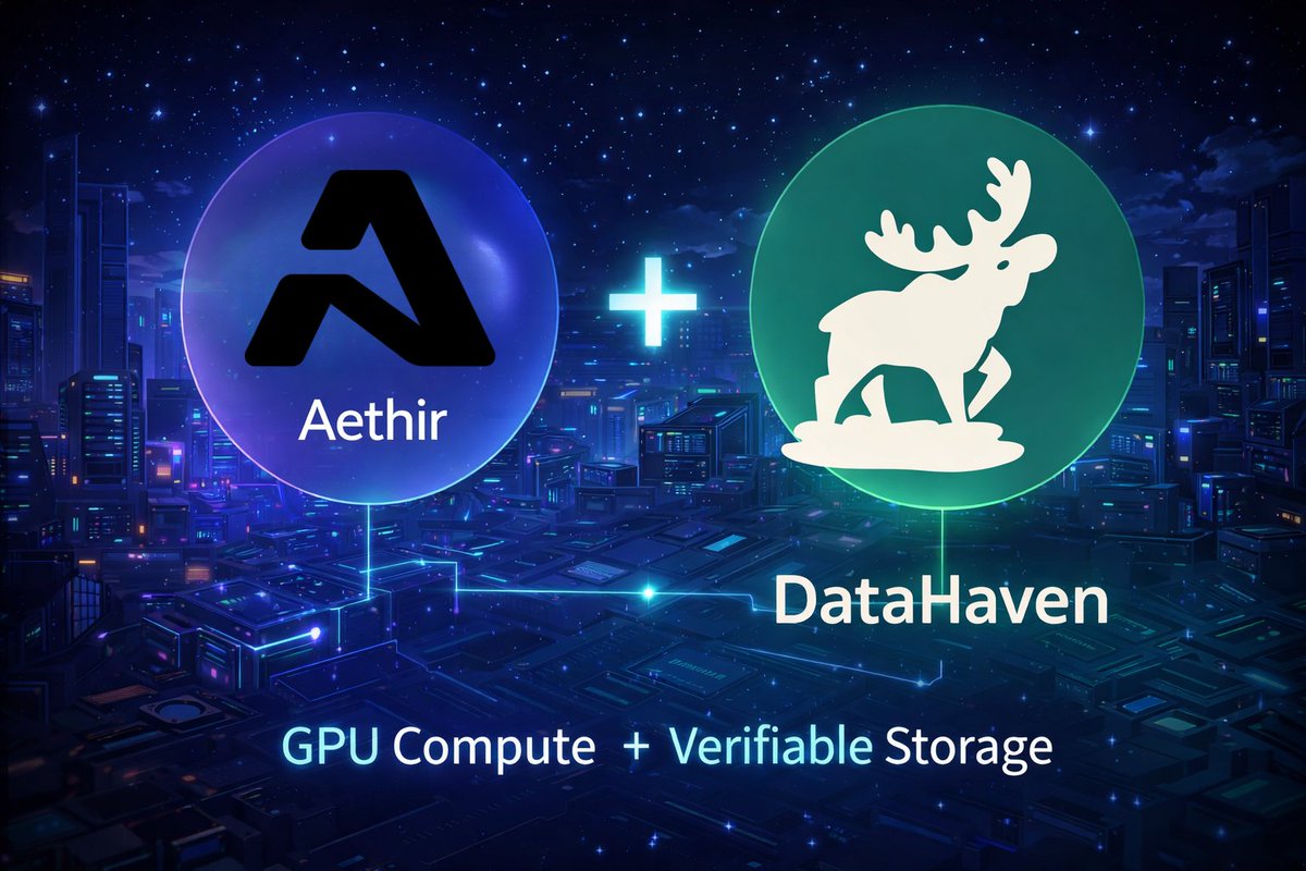 A complete AI stack is only as strong as its two critical resources: trusted data and scalable compute. With <a href="/DataHaven_xyz/">DataHaven 🫎</a> and @aethircloud coming together, AI gains the foundation it needs to move from experimentation to real-world, production-ready intelligence.