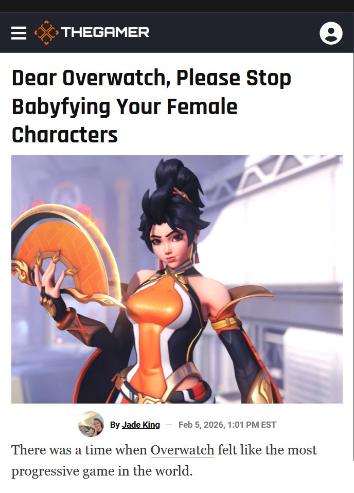HaileyEira's tweet photo. this same bitch whining about attractive women in overwatch also trashed dead or alive, calling the girls' designs "juvenile."

and yeah, he's a troon. these dudes always hate on women who look good.

jade king back tf up b4 u get smacked tf up homie. don't ever let me catch u disrespecting the women in dead or alive again.
