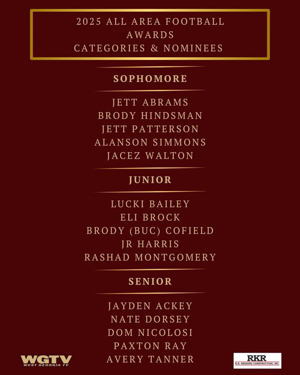 JettPatterson_7's tweet photo. Thank you @WestGeorgiaTV  for the nomination. I’m truly honored and blessed. https://t.co/JO4QY6I5I9