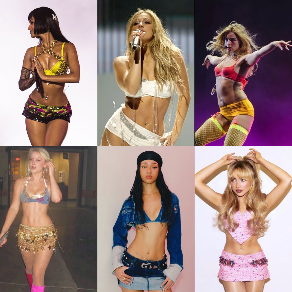 tylacrav3's tweet image. Gen z pop girls got the most insane waists to ever waist