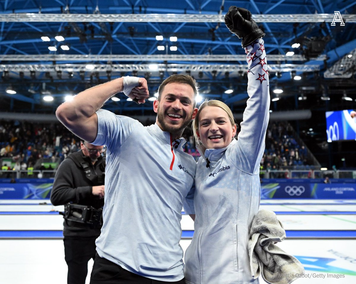 USA TAKES SILVER IN MIXED DOUBLES CURLING 🥈

Korey Dropkin and Cory Thiesse bring home the first-ever medal for the Americans in the event #WinterOlympics