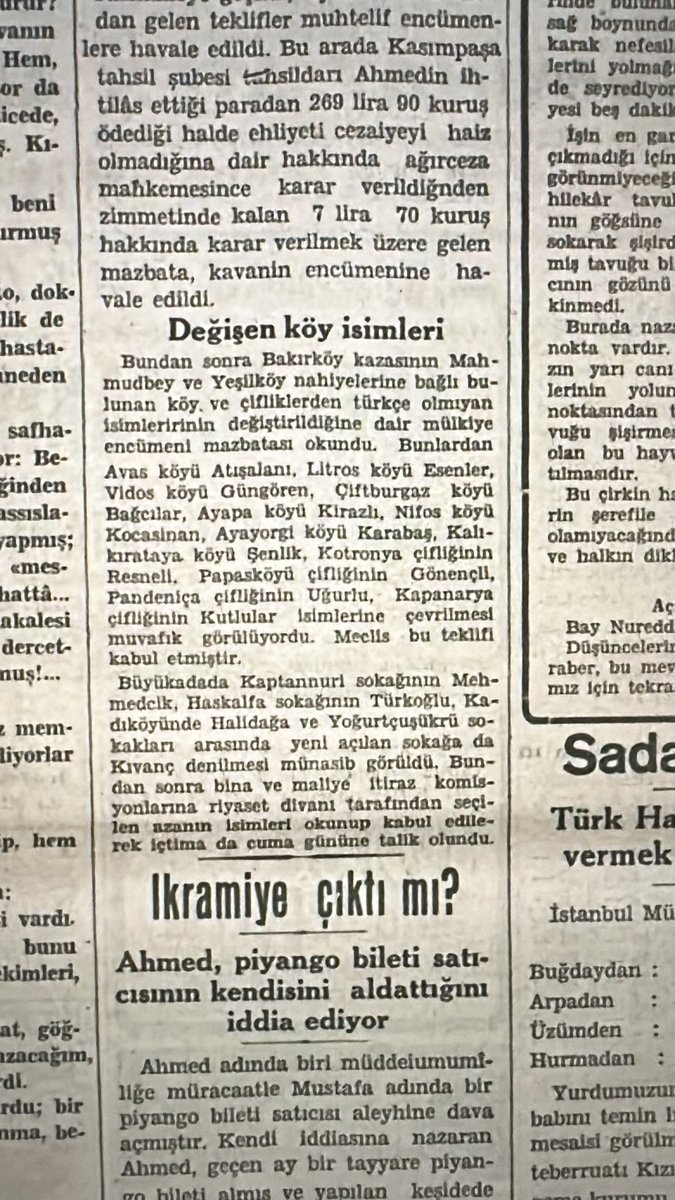 9 Kasım 1938 İstanbul’un ismi değişen köyleri. O köyler şimdi İstanbul’un en büyük ilçeleri. Peki ya bu köyler ilçelere dönerken yerinden edilen insanlara ne oldu? Özellikle neoliberal şehir politikalarının yok ettiği doğal ve sosyal doku…