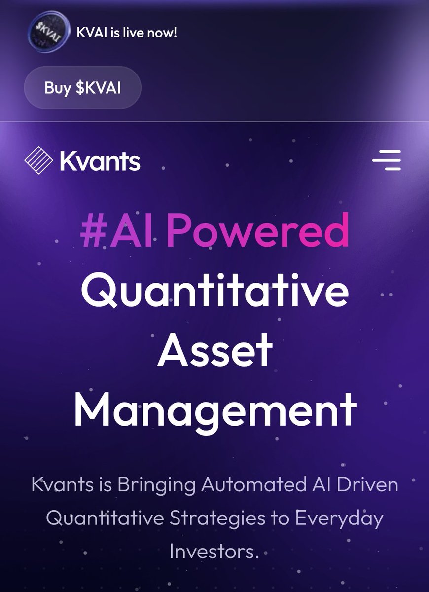 Live il token di $KVAI 
In officina abbiamo scoperto la dapp tempo fa grazie a <a href="/decubate/">Decubate</a>
🫵Tu lasciaci un Like e retweet se ti interessa;
👇Noi ti lasciamo 3 ragioni per cui è interessante: