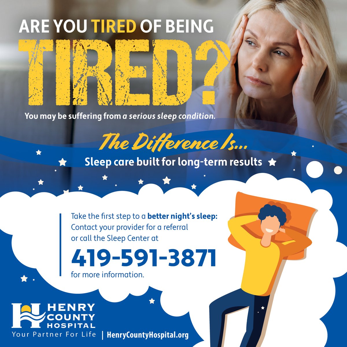 Persistent fatigue, loud snoring, and disrupted sleep are more than everyday inconveniences, these may be signs of an underlying sleep disorder. 

The Sleep Center at Henry County Hospital is helping patients identify and treat sleep-related conditions through comprehensive ev...