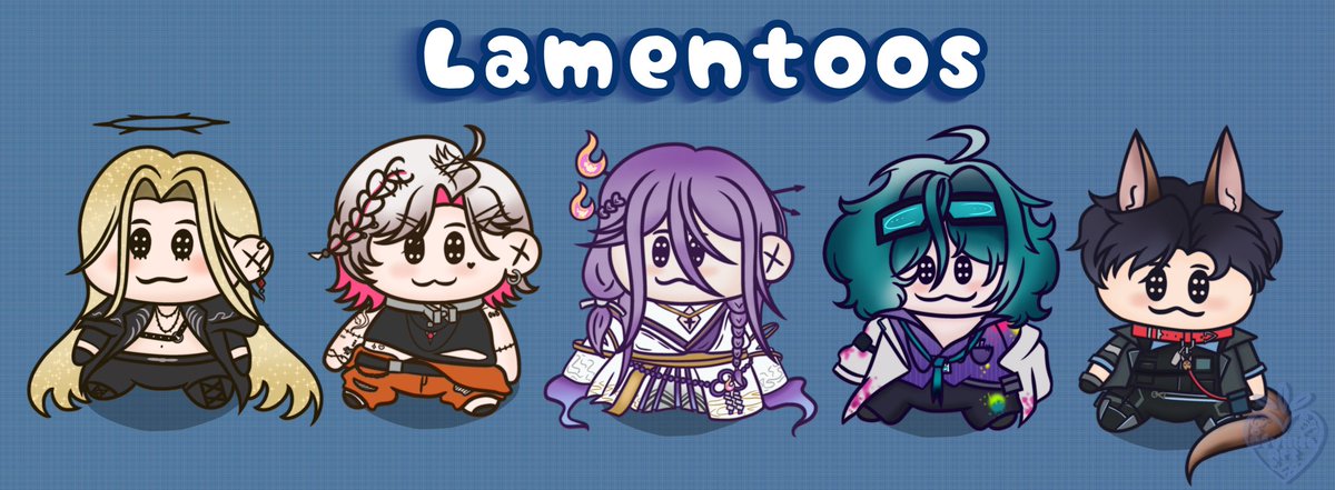 Strawberry_MB_'s tweet photo. I present you Lamentoos (the boys as Chibi plushies)
#ARTkariel #Lockart #Katagallery #EliasDrawborne #Caevas https://t.co/9DjVKiT7aD