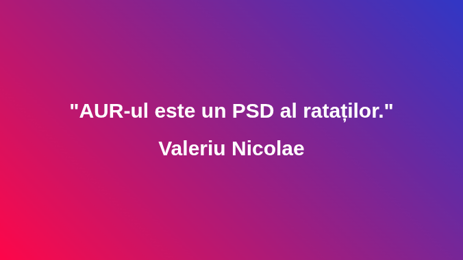 Toţi putiniştii trădători de neam şi ţară din PSD şi PRM au ajuns în AUR, SOS, POT. Aceeaşi mizerie, doar altă etichetă!