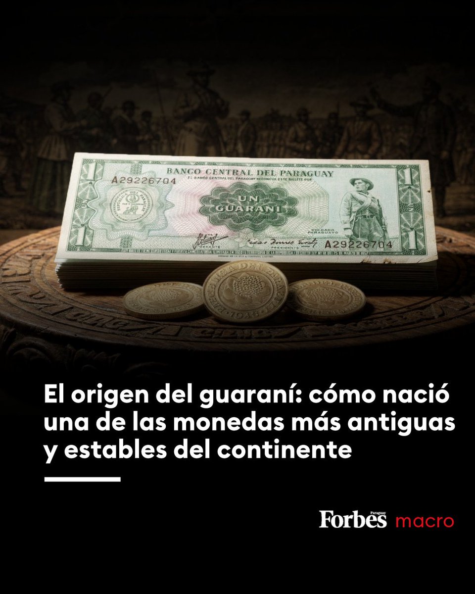 ForbesParaguay's tweet photo. #MACROECONOMÍA | El origen del guaraní: cómo nació una de las monedas más antiguas y estables del continente

💡El guaraní es una de las monedas más consistentes y duraderas de América del Sur. No ha sido un accidente ni una herencia automática; fue el resultado de una decisión técnica y política con fuertes fundamentos.

🪙La creación de la moneda tuvo que responder a una idea central: que la estabilidad monetaria sea una expresión directa de la soberanía económica. Como explica el Director del Museo de Numismática y Joyas del Banco Central del Paraguay (BCP), Martín Maciel, “los billetes y las monedas son un símbolo de soberanía de los países” y un país que no tiene una moneda fuerte “se desmorona económicamente”.

📸: Creación Propia

Leé la nota en ⬇️:
https://t.co/XI776tYqgE
